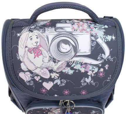Рюкзак школьный каркасный с фонариками Bagland Успех 12 л. серый 210к (00551703) 80213835