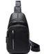 Мужская кожаная сумка - слинг на плечо Tiding Bag A25F-5427A Черный