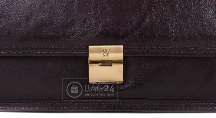 Дорогий шкіряний чоловічий портфель WANLIMA W50014900036-black, Чорний