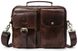 Ділова сумка на плече шкіряна Vintage 14820 Коричнева