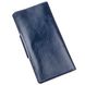 Бумажник унисекс из кожи алькор на кнопках SHVIGEL 16170 Синий
