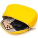 Яркая женская сумка через плечо из натуральной кожи 22116 Vintage Желтая