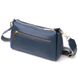 Жіноча практична сумка через плече з натуральної шкіри Vintage 22287 Синя