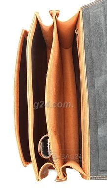 Модный мужской портфель из винтажной кожи