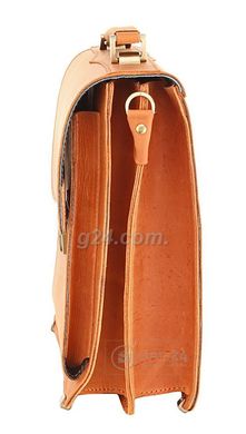 Вместительная барсетка-портфель из винтажной кожи 12183