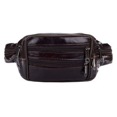 Мужская кожаная сумка на пояс Borsa Leather 1t167m-brown
