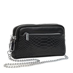 Женская кожаная сумка-клатч Keizer K1MH8822bl-black