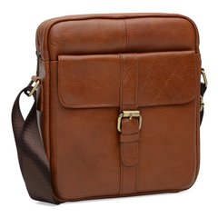 Мужская кожаная сумка Borsa Leather K15210-brown