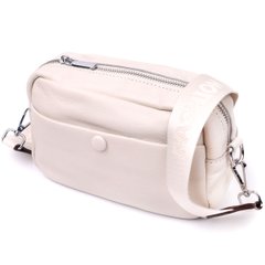 Качественная сумка для женщин из натуральной мягкой кожи Vintage 22438 Белая