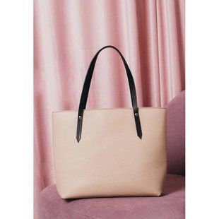Натуральний шкіряний шоппер Walker Mini світло-бежевий флотар Blanknote TW-Walker-beige-flo