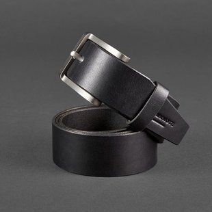 Чоловік шкіряний ремінь 40 мм чорний Blanknote BN-BELT-2-raven