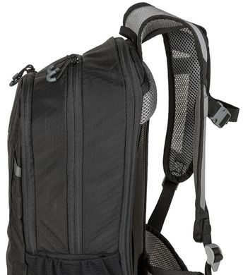 Спортивний рюкзак зі збільшенням об'єму та дощовиком Crivit 14+3L чорний