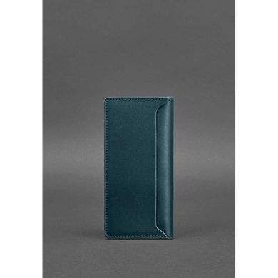Натуральное кожаное портмоне-купюрник 11.0 зеленое Blanknote BN-PM-11-malachite