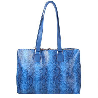 Жіноча сумка з якісного шкірозамінника LASKARA (Ласкарєв) LK-20289-blue-snake Синій