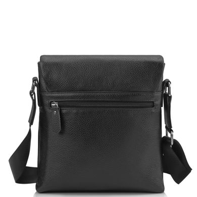 Мужская кожаная сумка через плечо Tiding Bag A25F-9913A Черный