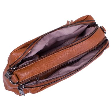 Жіноча міні-сумка з якісного шкірозамінника AMELIE GALANTI (АМЕЛИ Галант) A991402-brown Помаранчевий
