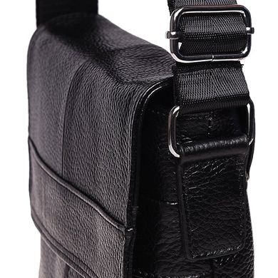 Мужская кожаная сумка Borsa Leather K13822-black