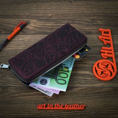 Ергономічний гаманець фіолетового кольору, колекція "Buta Art"