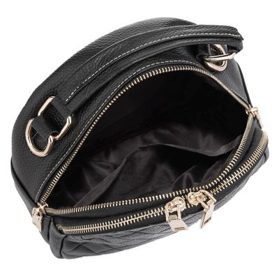 Шкіряна чорна сумка жіноча Riche NM20-W323A Чорний