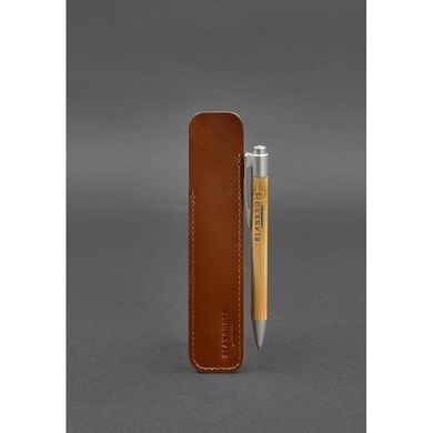 Натуральний шкіряний чохол для ручки 2.0 Ясно-коричневий Blanknote BN-CR-2-k
