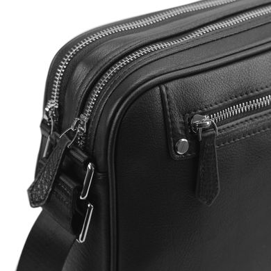 Горизонтальна сумка-поштарка через плече шкіряна Tiding Bag SM8-018A