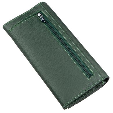 Класичний жіночий гаманець з візитниці ST Leather 18949 Зелений