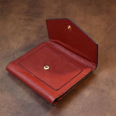 Шкіряний жіночий гаманець Vintage sale_14995 Бордовий
