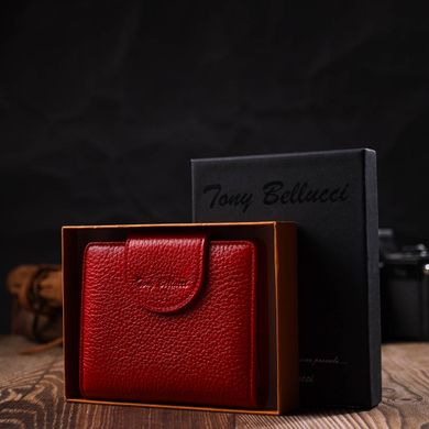 Оригінальний жіночий гаманець з натуральної шкіри Tony Bellucci 22017 Червоний