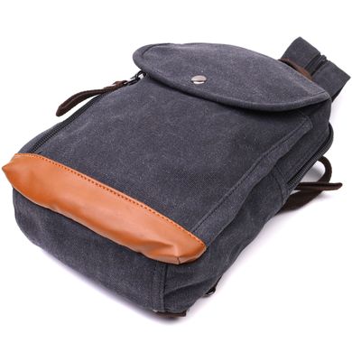 Рюкзак для чоловіків із щільного текстилю Vintage 22182 Чорний