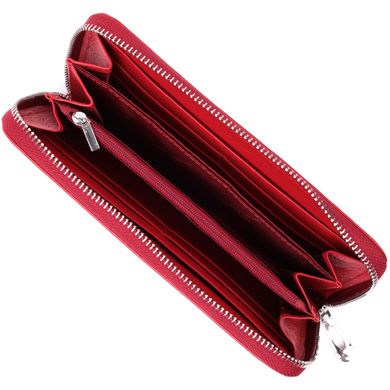 Стильний гаманець-клатч для жінок на одне відділення з натуральної шкіри ST Leather 22561 Червоний