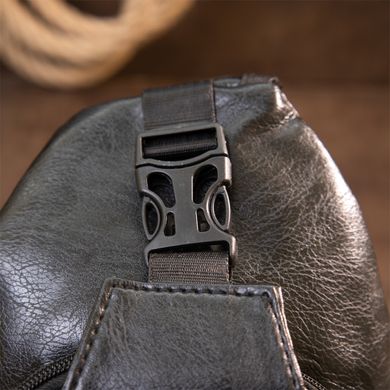 Сумка крос боді смарт зі шкірозамінника Vintage 20571 Чорна