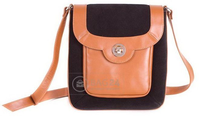 Небольшая женская сумка-планшет из кожи PEKOTOF Pek47-13-3, Черный