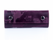 Оригінальна фіолетова шкіряна ключниця з кріпленням на карабіні, колекція "7 wonders of the world"