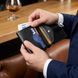 Портмоне вертикальное мужское кожаное с монетницей SHVIGEL 16221 Черное