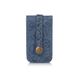 Дизайнерская голубая ключница с натуральной матовой кожи, коллекция "Let's Go Travel"