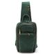 Кожаный рюкзак слинг на одно плечо TARWA RE-0910-4lx Зеленый