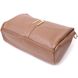 Женская стильная сумка через плече из натуральной кожи Vintage 22288 Бежевая