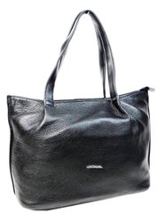 Классическая женская кожаная сумка Giorgio Ferretti черная
