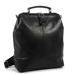 Черный большой кожаный рюкзак Genicci RENE001 Черный