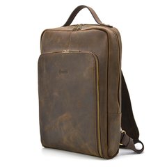 Кожаный рюкзак для ноутбука 14" RC-1239-4lx TARWA crazy horse Коричневый