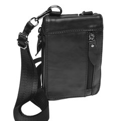 Чоловіча шкіряна сумка через плече Keizer K1702-black