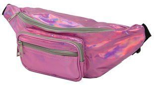 Голограмная сумк на пояс из кожзаменителя Loren SS113 pink