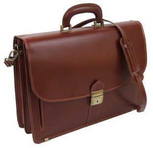 Портфель мужской из кожи Verostilo 00028B коричневый