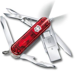 Складной нож Victorinox MIDNITE MANAGER@WORK Красный 4.6336.TG32
