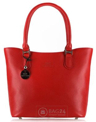 Яскрава жіноча сумка з натуральної шкіри червоного кольору WITTCHEN 36-4-025-3, Червоний