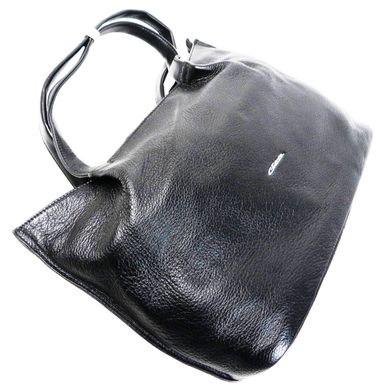 Класична жіноча шкіряна сумка Giorgio Ferretti чорна