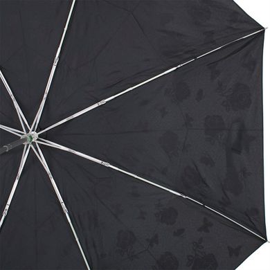 Зонт женский механический компактный облегченный с проявляющимся рисунком FULTON (ФУЛТОН) FULL779-Magic-garden Черный