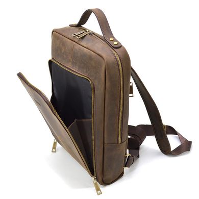 Кожаный рюкзак для ноутбука 14" RC-1239-4lx TARWA crazy horse Коричневый