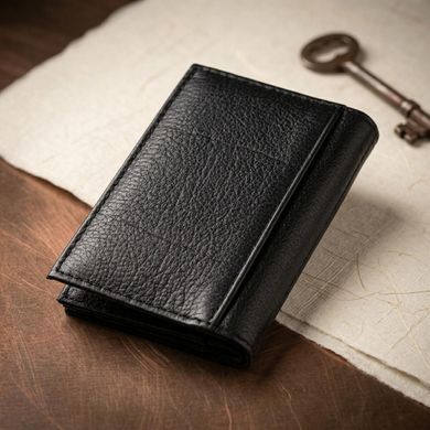 Визитница-книжка ST Leather 19213 Черная