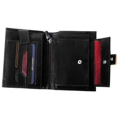 Мужское портмоне из натуральной кожи 90 London Vip Collection, черный 90.A.LN